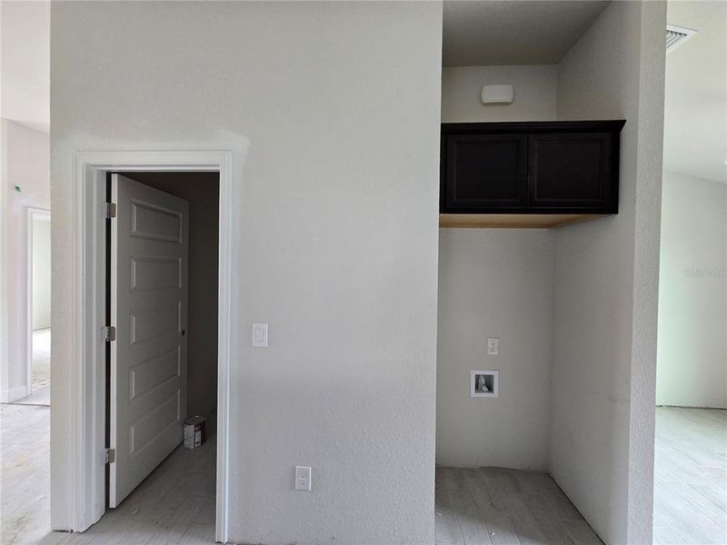 laundry door & kitchen