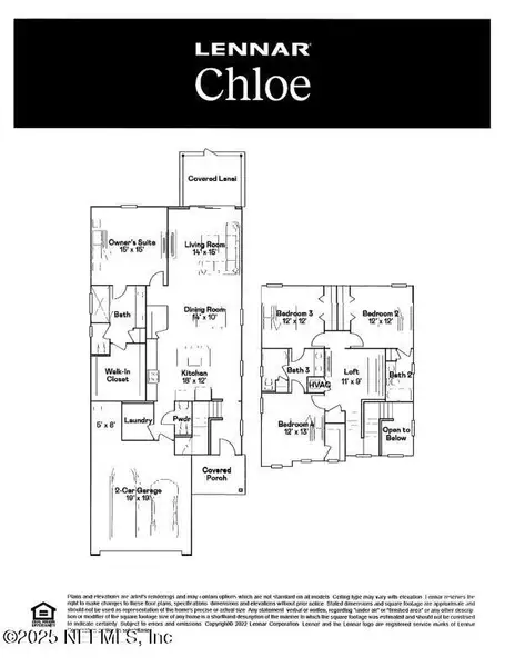 2D floor plan layout of this home in St Augustine Lakes: St Augustine Lakes 40S, St. Augustine, FL (Image 5).