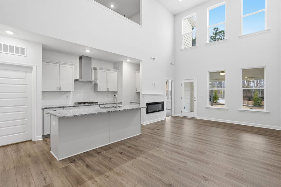 Furnished interior view inside a new home in Ovation at Sweetbrier, Durham (Image 6).