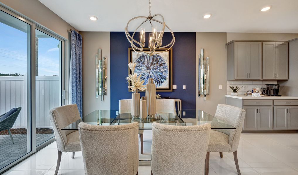 Dining area off kitchen