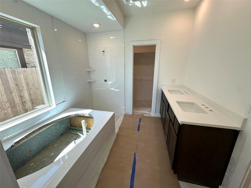 In-progress construction of a new home in Brookewater, Rosenberg, TX (Image 21).