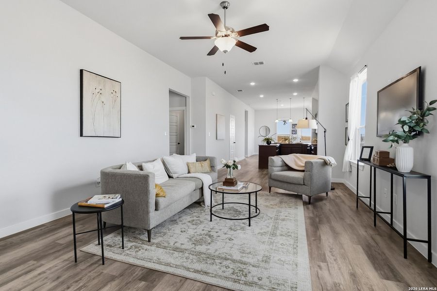 Furnished interior view inside a new home in Red Hawk Landing, San Antonio (Image 5).