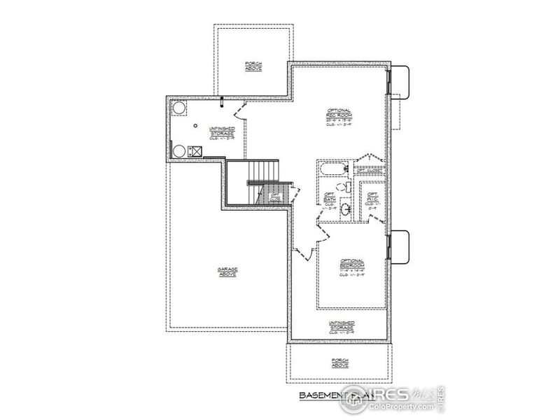 2D floor plan layout of this home in Westerly, Erie, CO (Image 5).
