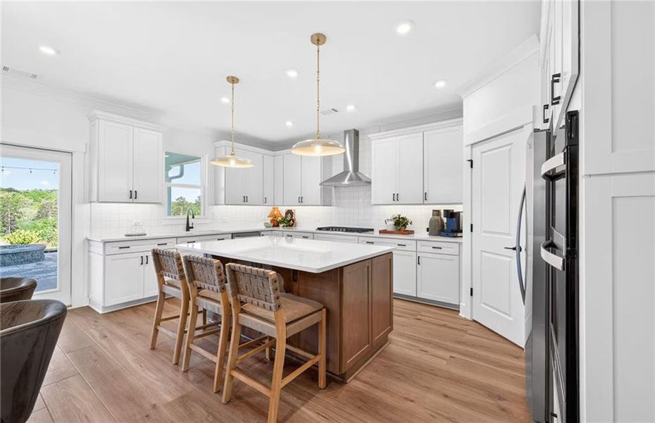 Furnished interior view inside a new home in Riversprings, Dacula (Image 8).