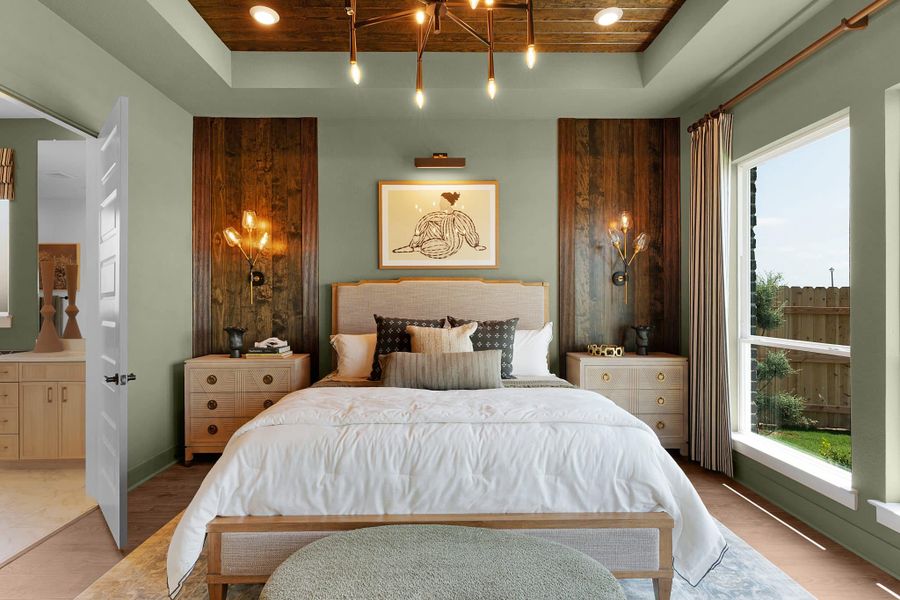 Furnished interior view inside a new home in Lariat, Liberty Hill (Image 9).