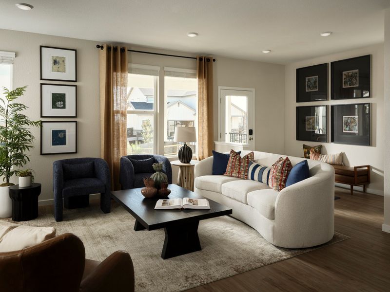 Furnished interior view inside a new home in Barefoot, Firestone (Image 7).
