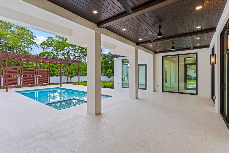Exterior details and patio area of a home in , Coral Gables (Image 29).