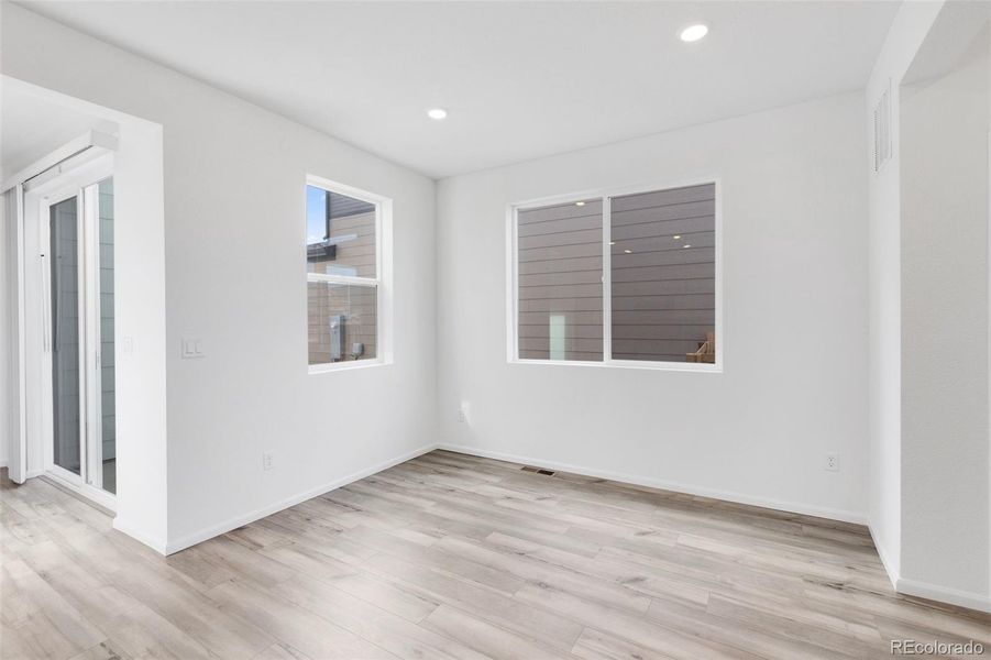 Spacious, unfurnished interior of a new home in The Casitas Collection at Windler, Aurora (Image 30). Spacious, unfurnished interior of a new home in The Casitas Collection at Windler, Aurora (Image 30).