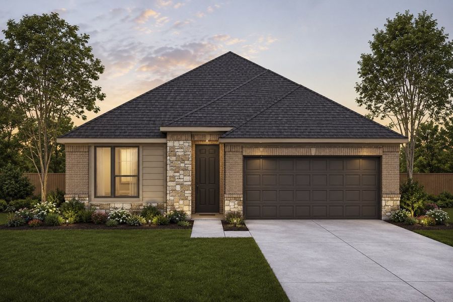 Representative exterior photo of a completed home built from the The Bishop by Lillian Custom Homes in Hickory Hill, Sherman, TX (Image 7).