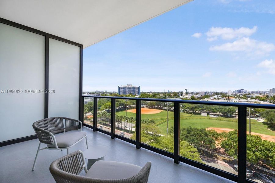 Exterior details and patio area of a home in , Miami Beach (Image 19). Exterior details and patio area of a home in , Miami Beach (Image 19).