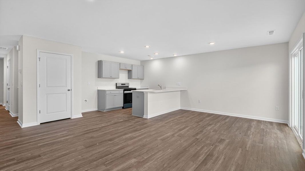 Spacious, unfurnished interior of a new home in The Townes at Honeycutt Oaks, Angier (Image 18).