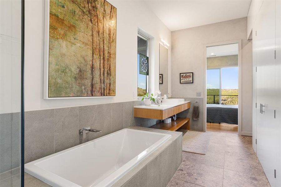 Furnished interior view inside a new home in , Burnet (Image 6).