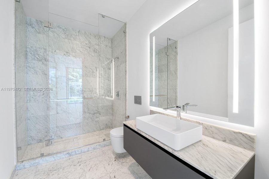 Furnished interior view inside a new home in , Miami (Image 10).