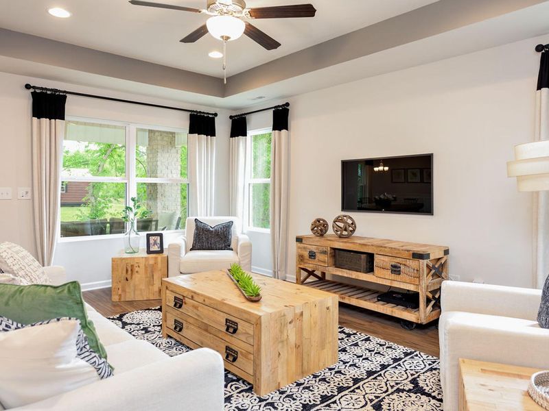 Representative furnished interior of a home built from the The Franklin D by Davidson Homes LLC in Bailey Park, Fayetteville (Image 11).