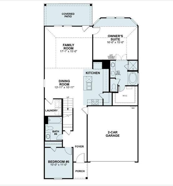 2D floor plan layout of this home in Summerview, Fulshear, TX (Image 3).