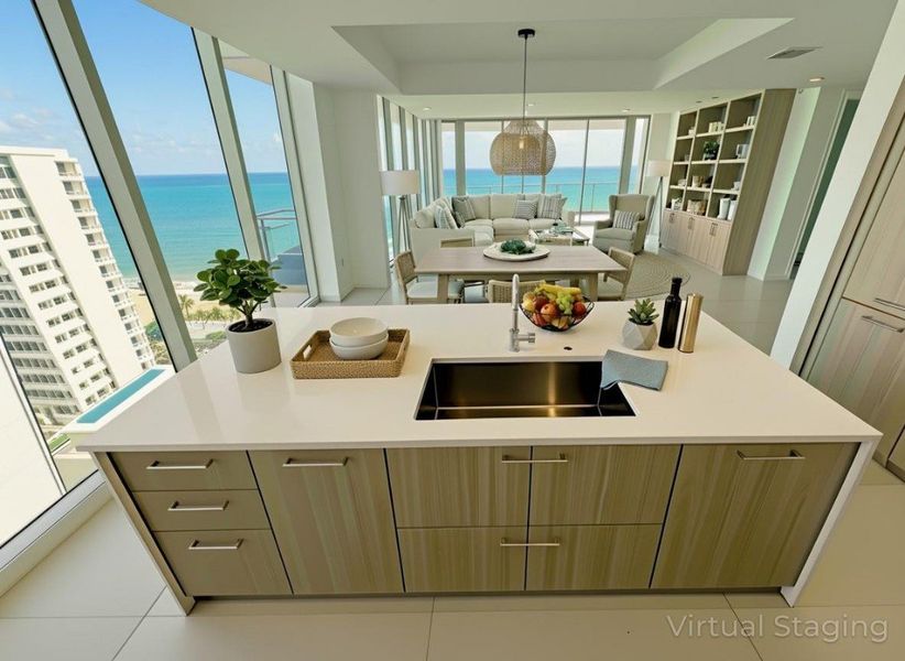 Virtual Staging-Living and Dining