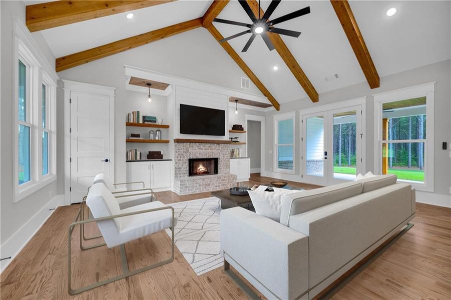 Furnished interior view inside a new home in , Monroe (Image 57).