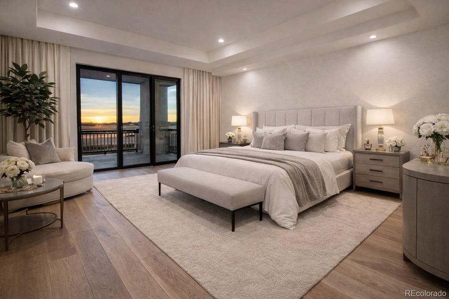 Furnished interior view inside a new home in , Keenesburg (Image 12).