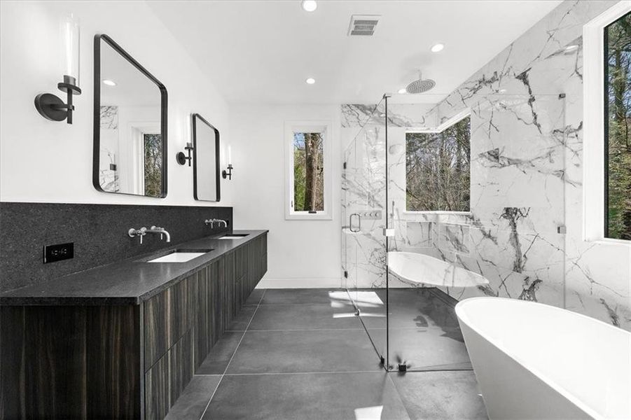 Furnished interior view inside a new home in , Atlanta (Image 57).