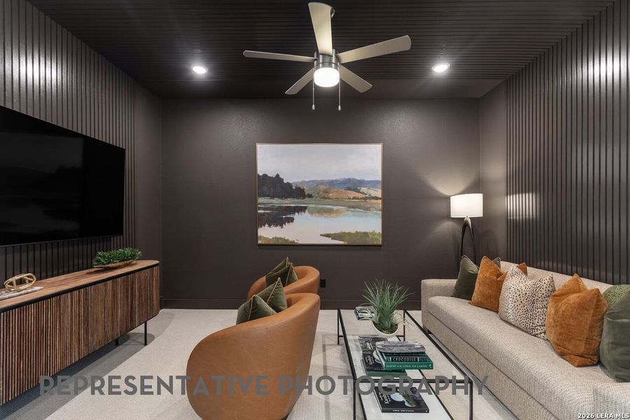 Furnished interior view inside a new home in The Ranches at Creekside, Boerne (Image 37). Furnished interior view inside a new home in The Ranches at Creekside, Boerne (Image 37).