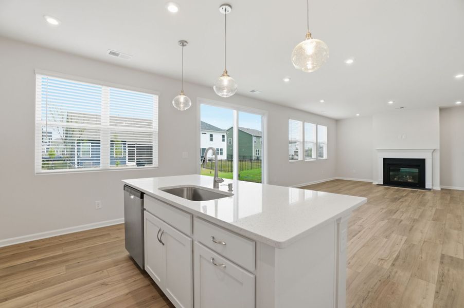 Furnished interior view inside a new home in Waxhaw Landing, Monroe (Image 7).