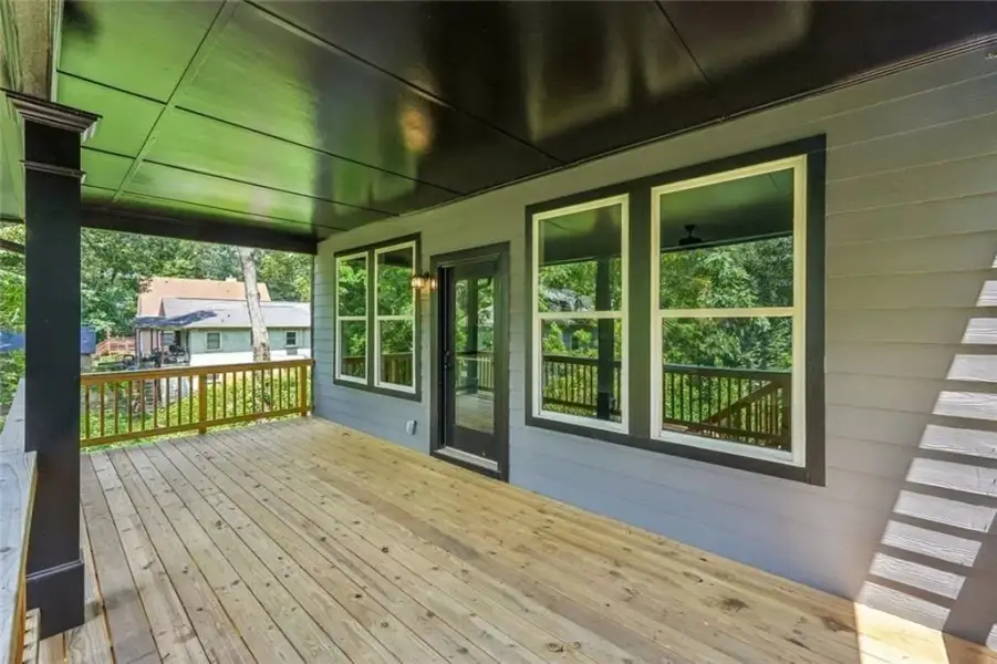 Exterior details and patio area of a home in , Atlanta (Image 3). Exterior details and patio area of a home in , Atlanta (Image 3).