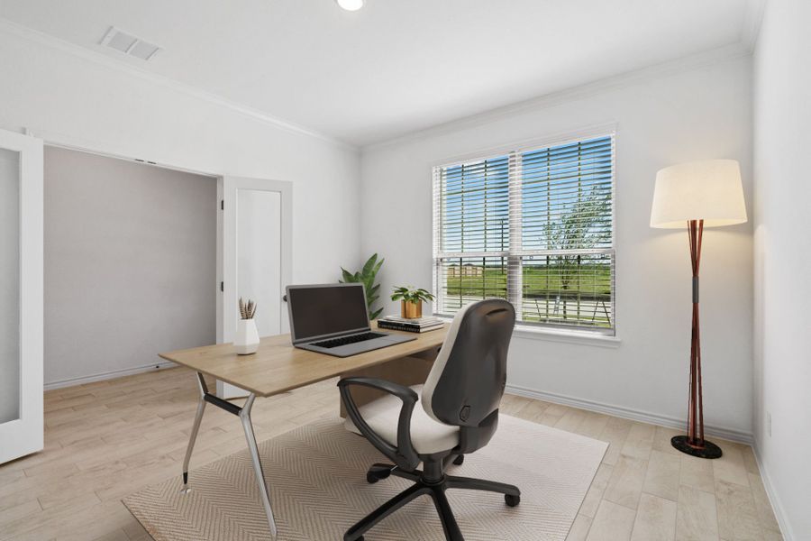 Virtually Staged Office