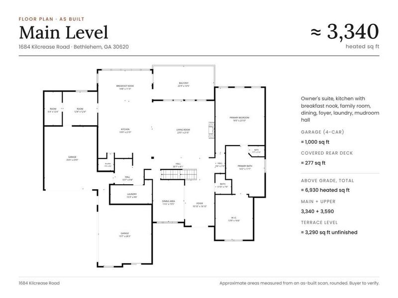 2D floor plan layout of this home in , Bethlehem, GA (Image 3).