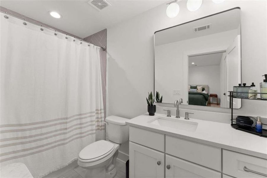 Furnished interior view inside a new home in Skyview On Broad, Sugar Hill (Image 8).