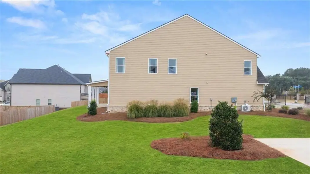 Exterior details and patio area of a home in The Gates at Pates Creek, Hampton (Image 4).