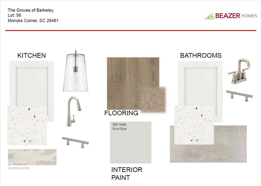 Sample of building materials used in homes in The Groves of Berkeley, Moncks Corner (Image 33). Sample of building materials used in homes in The Groves of Berkeley, Moncks Corner (Image 33).
