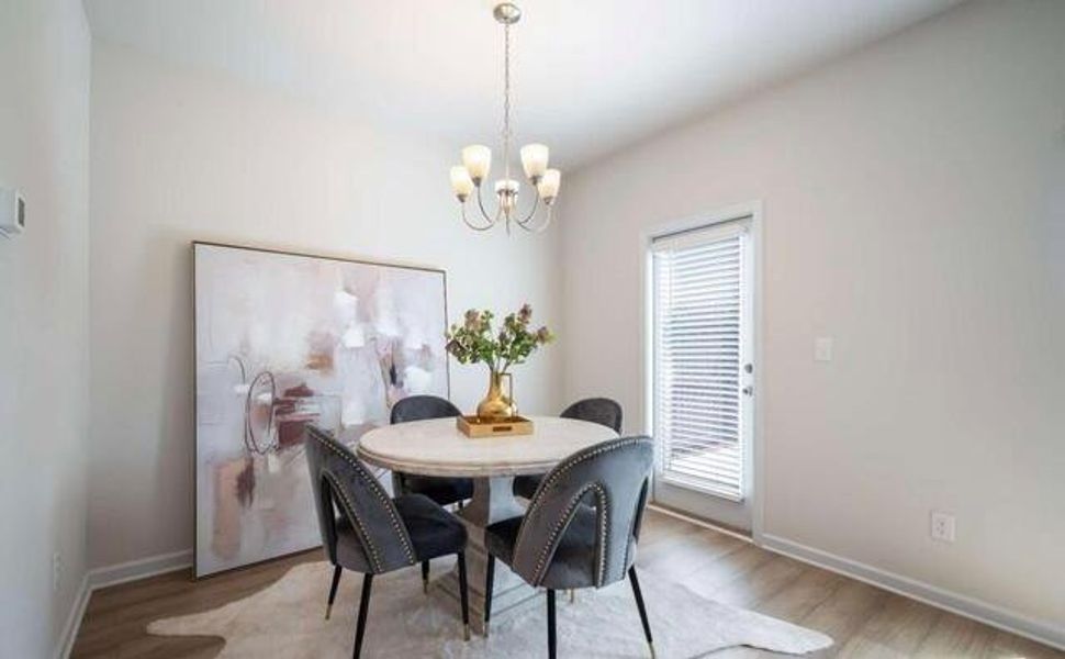Furnished interior view inside a new home in Walden Park – The Collection, Jonesboro (Image 9).