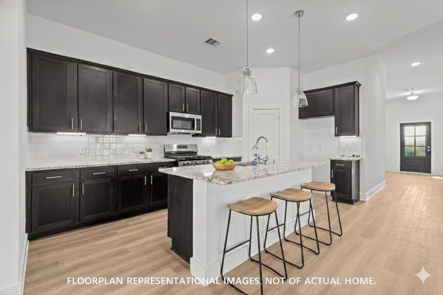Furnished interior view inside a new home in Pinewood at Grand Texas, New Caney (Image 5).