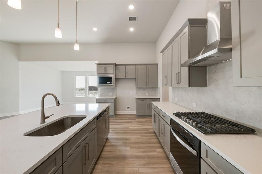 Furnished interior view inside a new home in Arbors at Legacy Hills, Celina (Image 10). Furnished interior view inside a new home in Arbors at Legacy Hills, Celina (Image 10).