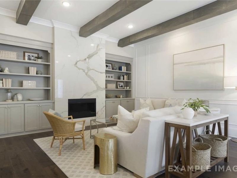 Furnished interior view inside a new home in The Village at Towne Lake, Woodstock (Image 4).