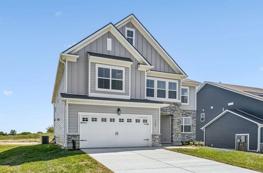 Front exterior of a new home in Willow Landing, Mount Juliet, TN, highlighting curb appeal (Image 2).