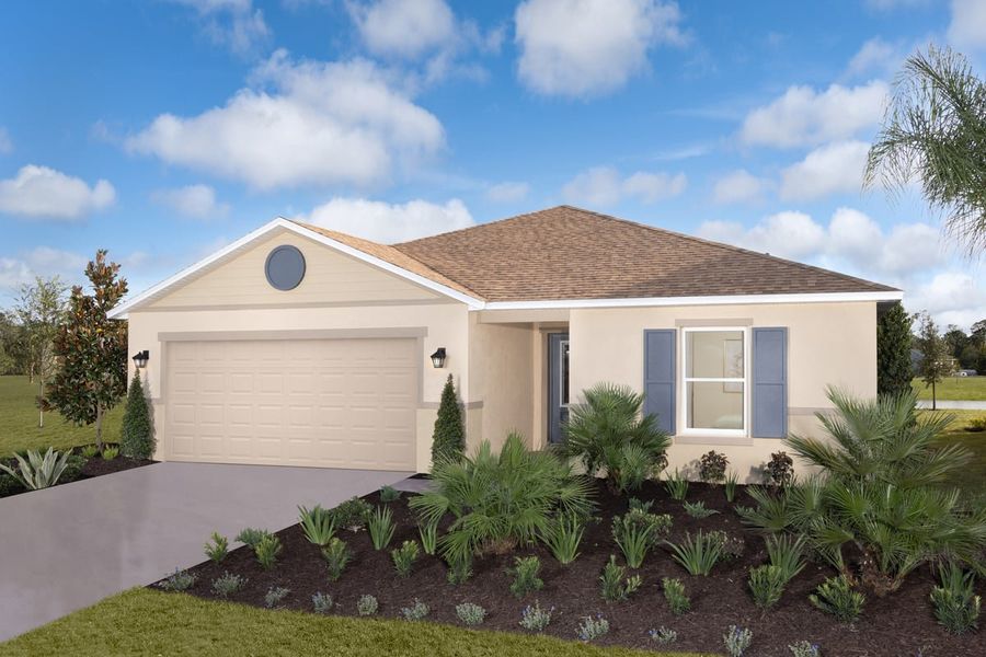 Representative exterior photo of a completed home built from the 1989 Modeled by KB Home in Chapel Manor II, Zephyrhills, FL (Image 14).