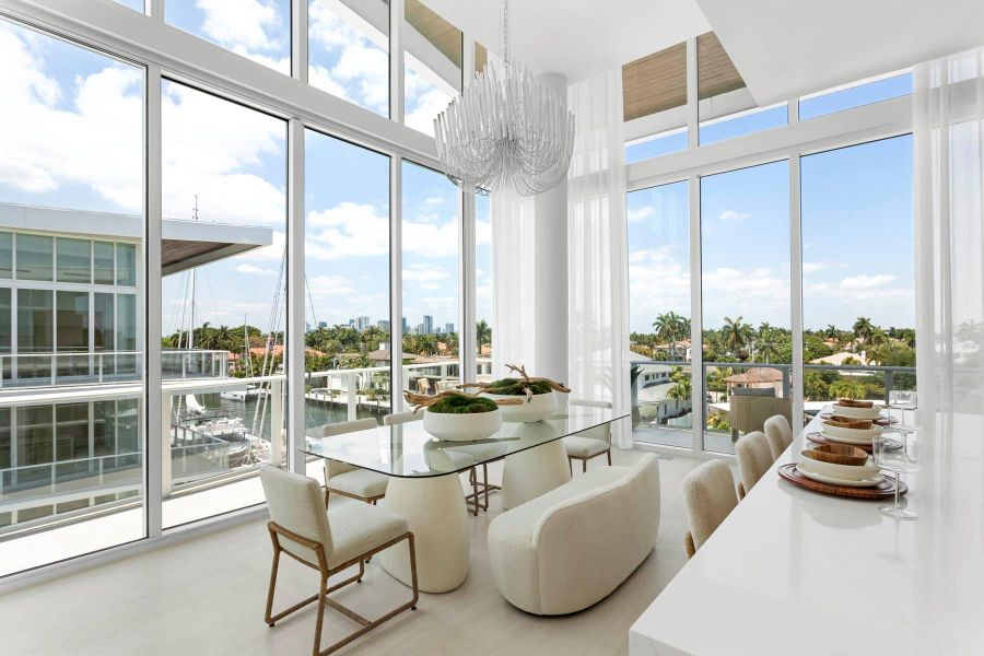 Furnished interior view inside a new home in , Fort Lauderdale (Image 11).