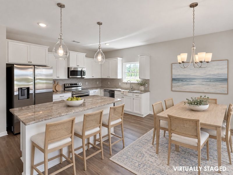 Furnished interior view inside a new home in The Village at Sassafras, Allenhurst (Image 7). Furnished interior view inside a new home in The Village at Sassafras, Allenhurst (Image 7).