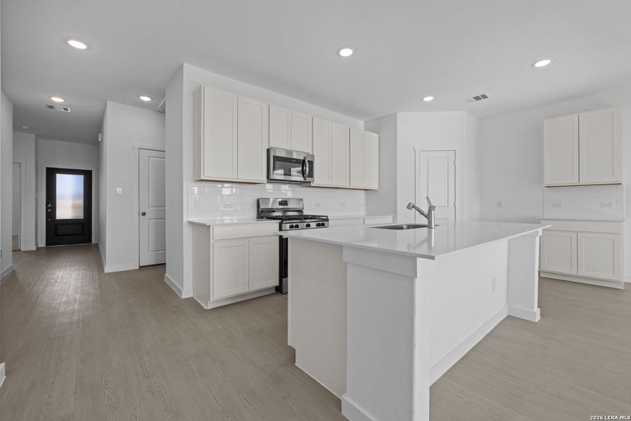Furnished interior view inside a new home in Voss Farms, New Braunfels (Image 8). Furnished interior view inside a new home in Voss Farms, New Braunfels (Image 8).