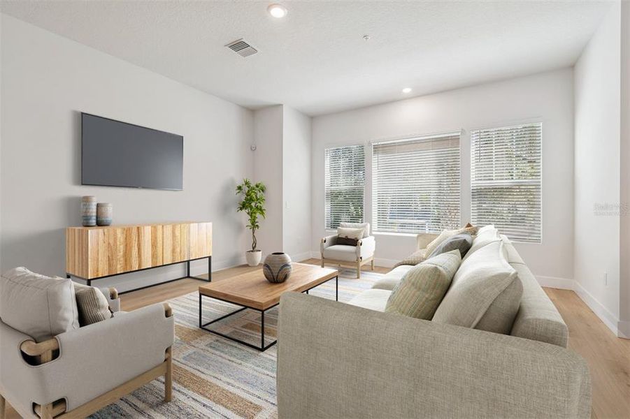 Furnished interior view inside a new home in Apex at Seminole Heights, Tampa (Image 12).