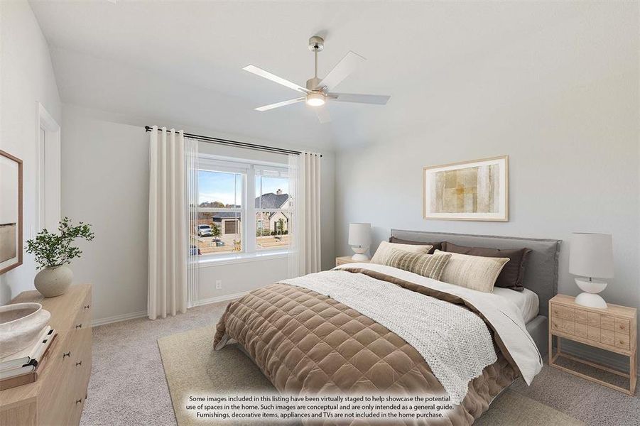 Furnished interior view inside a new home in Hayes Crossing, Midlothian (Image 8).