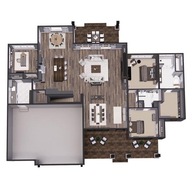 2D floor plan layout of this home in , Ellijay, GA (Image 5).