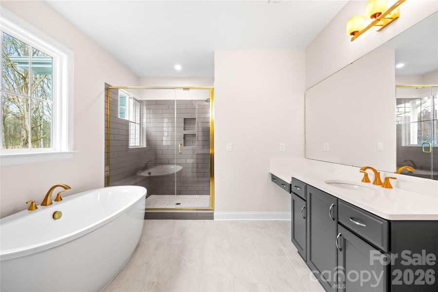 Furnished interior view inside a new home in , Huntersville (Image 10).