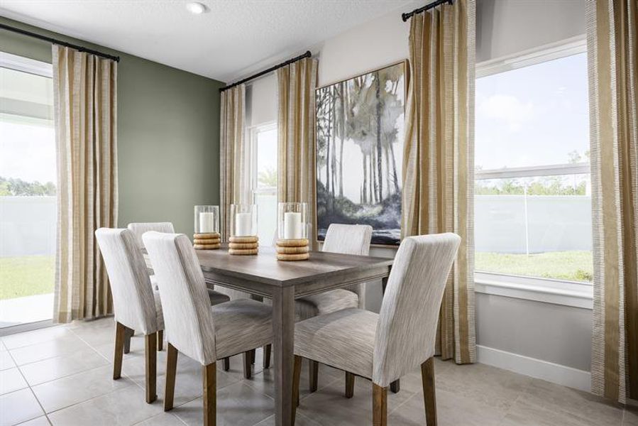 Representative furnished interior of a home built from the Mayshore Exterior by Ryan Homes in Kendall Pointe, Melbourne (Image 5).