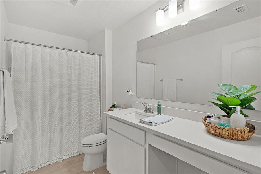 Furnished interior view inside a new home in , Clermont (Image 5).