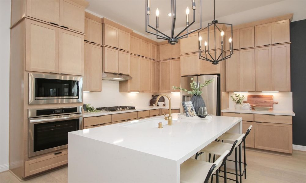 Furnished interior view inside a new home in Coastal Point, League City (Image 18).