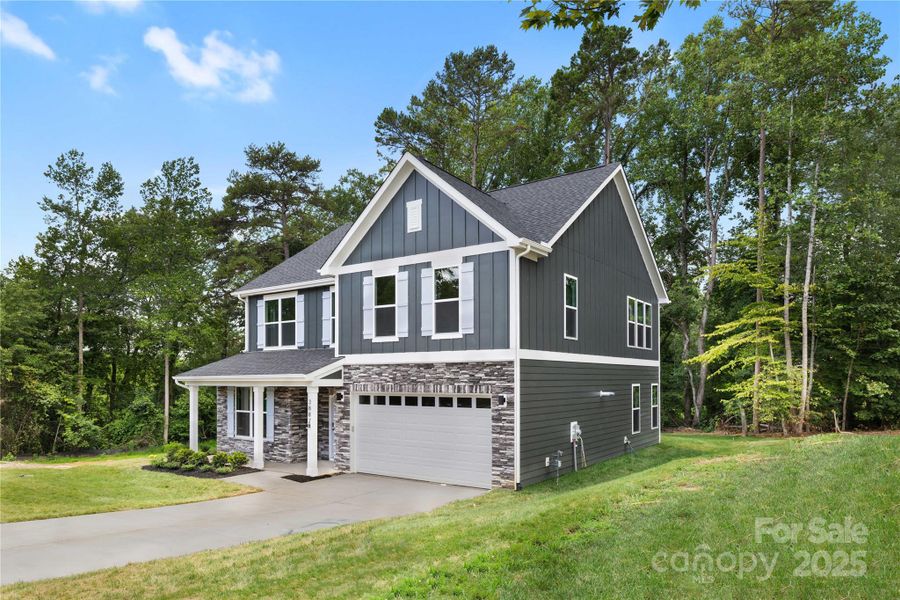 Exterior details and patio area of a home in , Hickory (Image 23).