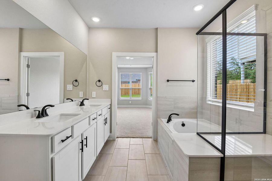 Furnished interior view inside a new home in Fox Falls, Boerne (Image 15). Furnished interior view inside a new home in Fox Falls, Boerne (Image 15).