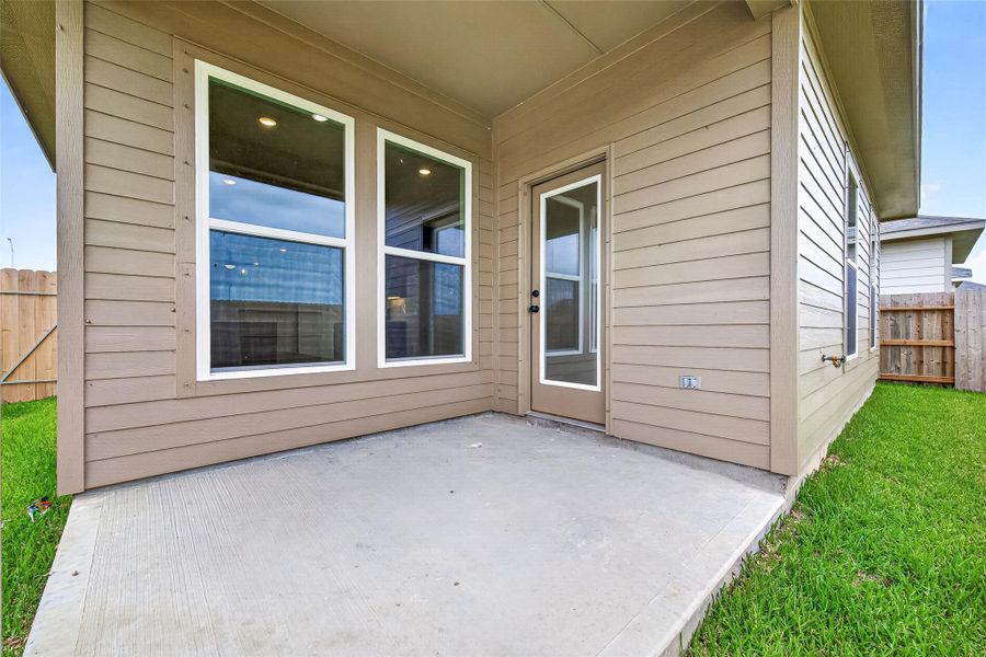 Exterior details and patio area of a home in , Bonney (Image 3).